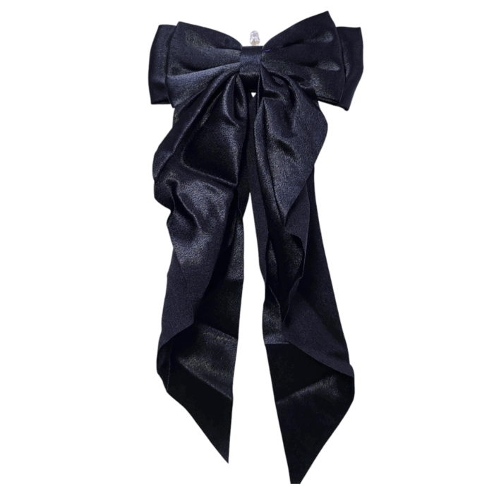 Pinza coquette grande NEGRA Y BLANCA - Imagen 2