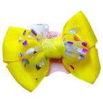 Pinza individual moño estampado corazones - Imagen 5