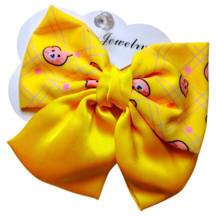 Pinza individual moño estampado + unicolor