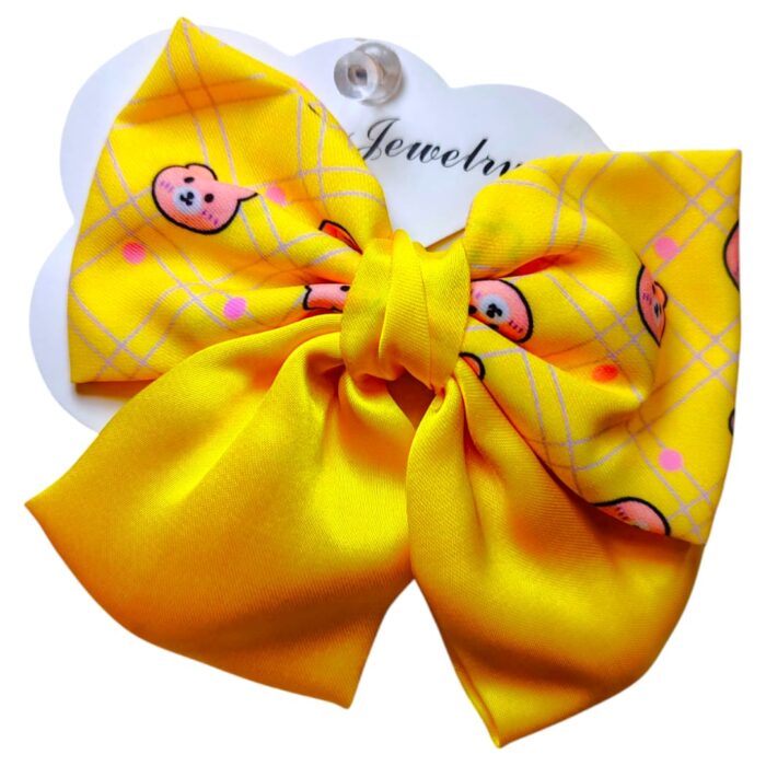 Pinza individual moño estampado + unicolor - Imagen 1
