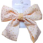 Pinza moño grande estampado