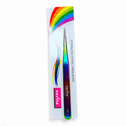 Pinza para pestañas punto a punto profesional