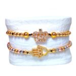 Pulsera tejida en acero - Imagen 3