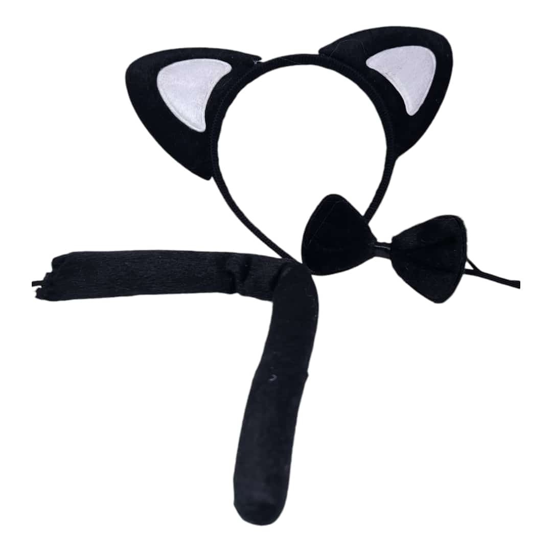 SET GATICA Accesorios para disfraz de gatita o leopardo - Imagen 1