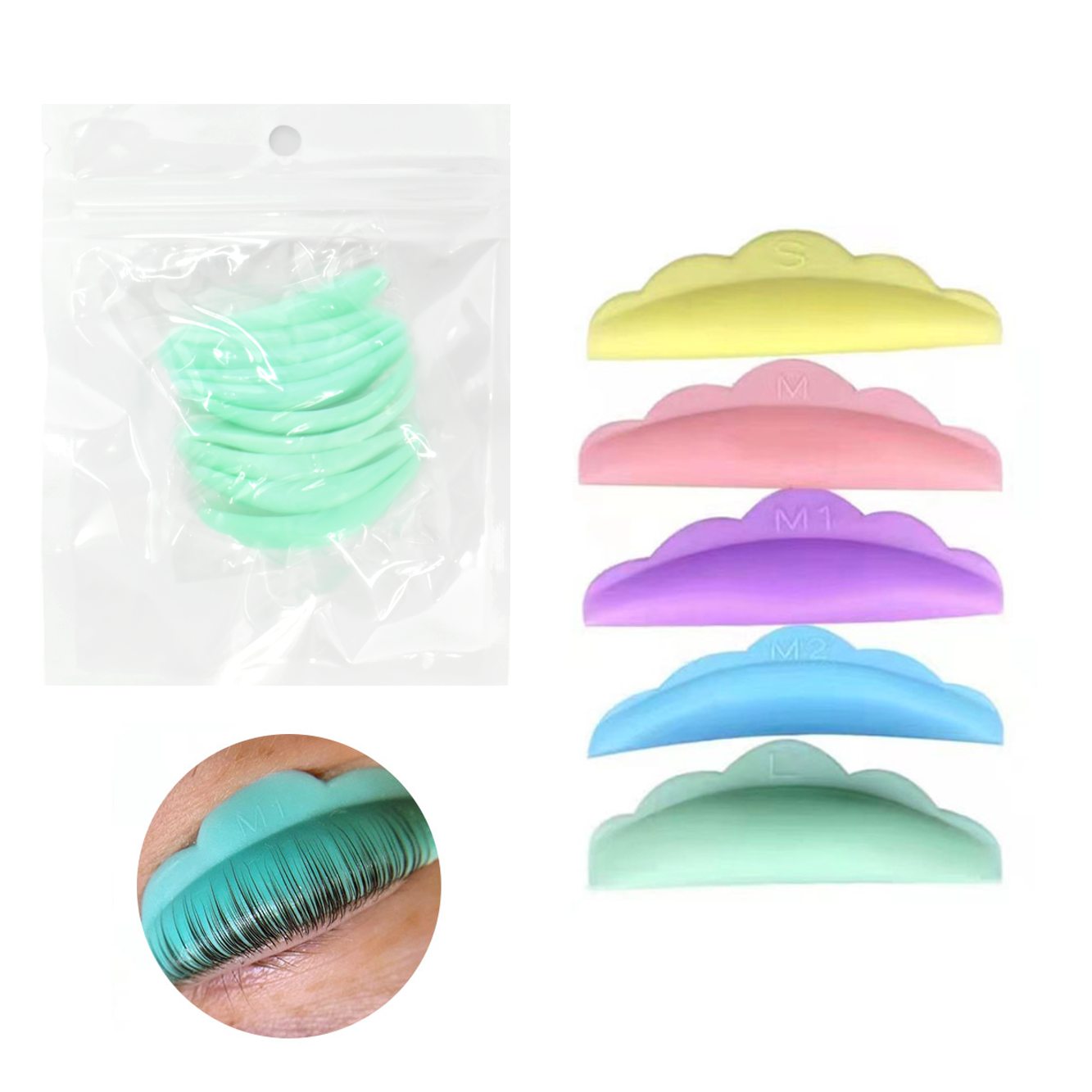 SILICONA Silicona para lifting de pestañas x5 - Imagen 1