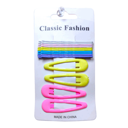 Set de ganchitos para el cabello en tonos pasteles