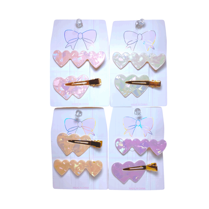 Set de pinzas planas lujo x3 tonos - Imagen 4