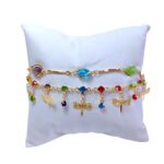 Tobillera doble en COVERGOLD FINO - Imagen 8