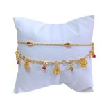 Tobillera doble en COVERGOLD FINO - Imagen 4