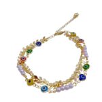 Tobillera doble de lujo en COVERGOLD FINO - Imagen 2