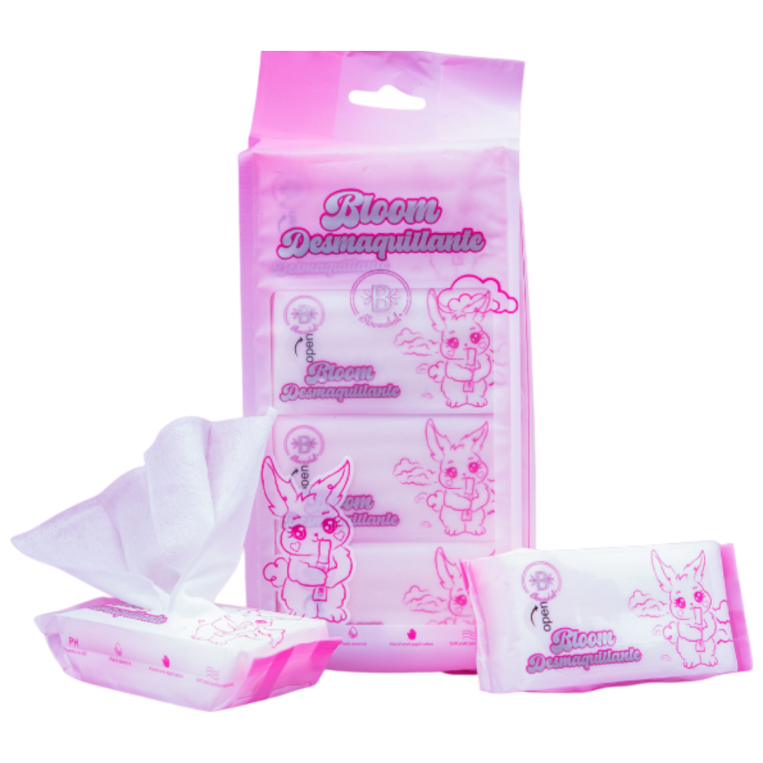 bloom desmaquillante Toallitas desmaquillantes x8 paquetes BLOOM MINI BLOOMSHELL - Imagen 1