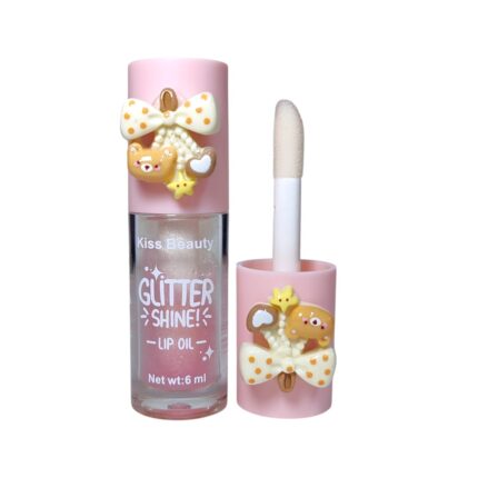 Gloss de lazo osito con aplicado grueso KISS BEAUTY