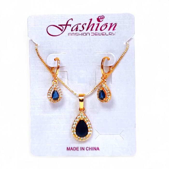 Juego de collar + aretes princess - Imagen 1