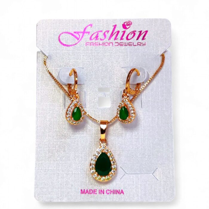 Juego de collar + aretes princess - Imagen 2