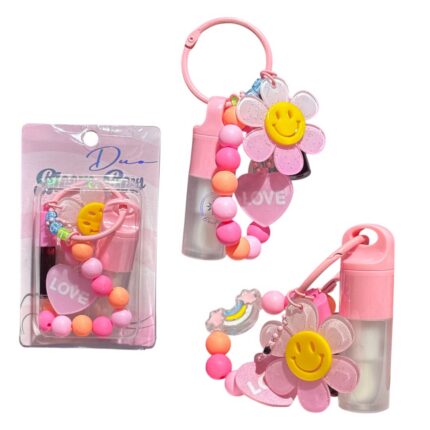 Duo MIMOSA + TINTA BLOOMSHELL LLAVERO FLOR