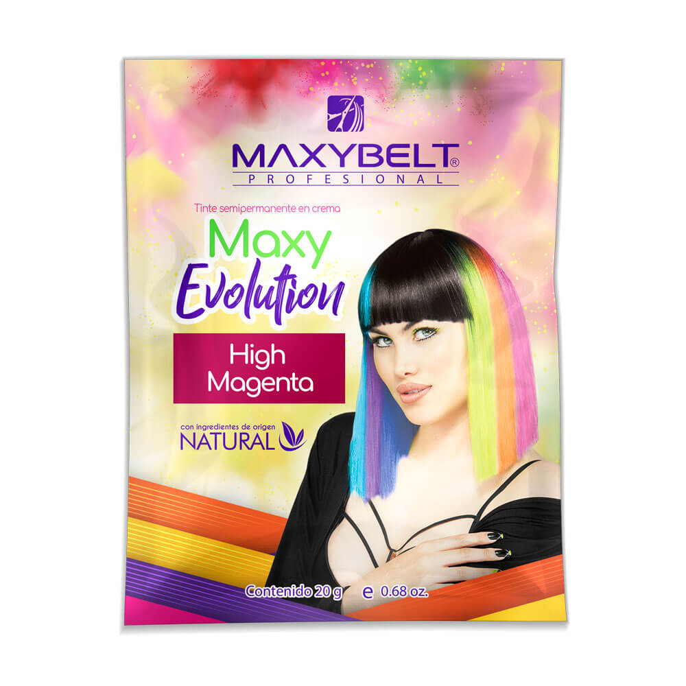 maxybelt-sachet-maxyevolution-high-magenta-20g-02-2025 Tinte Semipermanente en Crema Maxy Evolution - Imagen 6