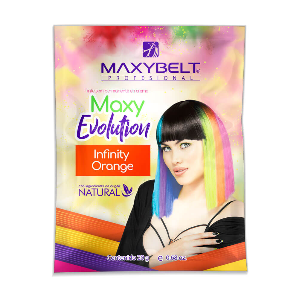 maxybelt-sachet-maxyevolution-infinity-orange-20g-02-2025 Tinte Semipermanente en Crema Maxy Evolution - Imagen 5