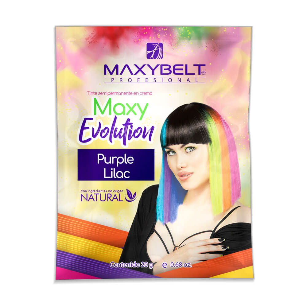 maxybelt-sachet-maxyevolution-purple-lilac-20g-02-2025 Tinte Semipermanente en Crema Maxy Evolution - Imagen 3