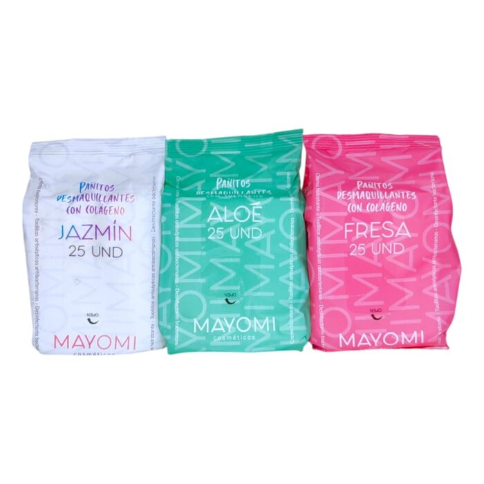 Pañitos desmaquillantes MAYOMI X25 UNIDADES - Imagen 2