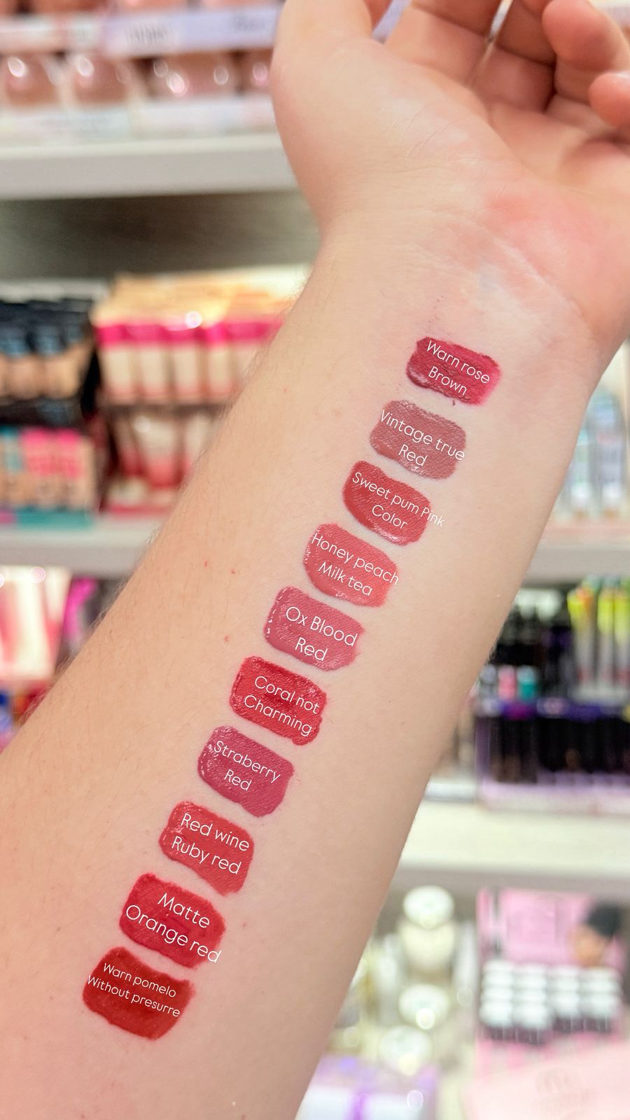 tonos labial crazygirl Labial coreano matte CRAZYGIRL - Imagen 2